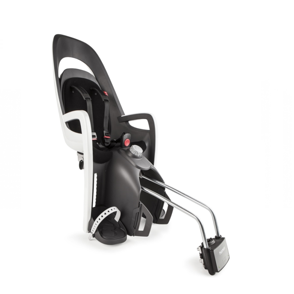 Fotelik HAMAX Caress (szaro-biały, czarna wyściółka, z adapterem na bagażnik)