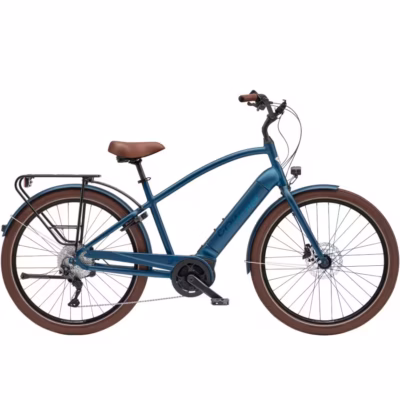 Electra Townie Path Go! 7D EQ ze standardową rurą górną niebieski matowy