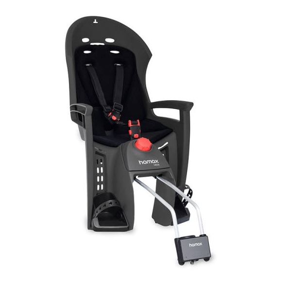 Fotelik HAMAX SIESTA (szaro-czarny, czerwona wyściółka)