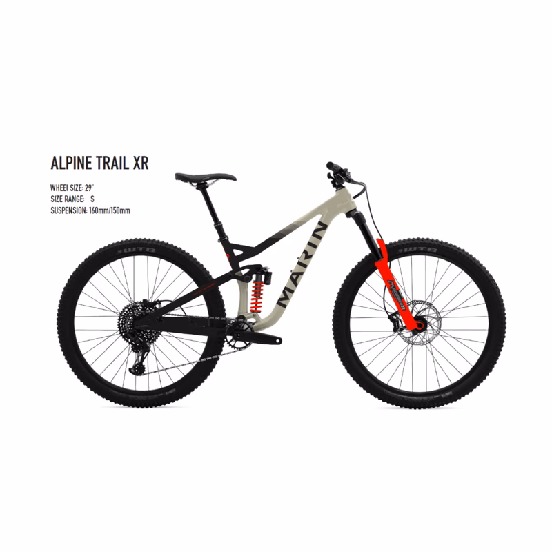 MARIN ALPINE TRAIL XR CZARNY/BEŻOWY/CZERWONY 29" S