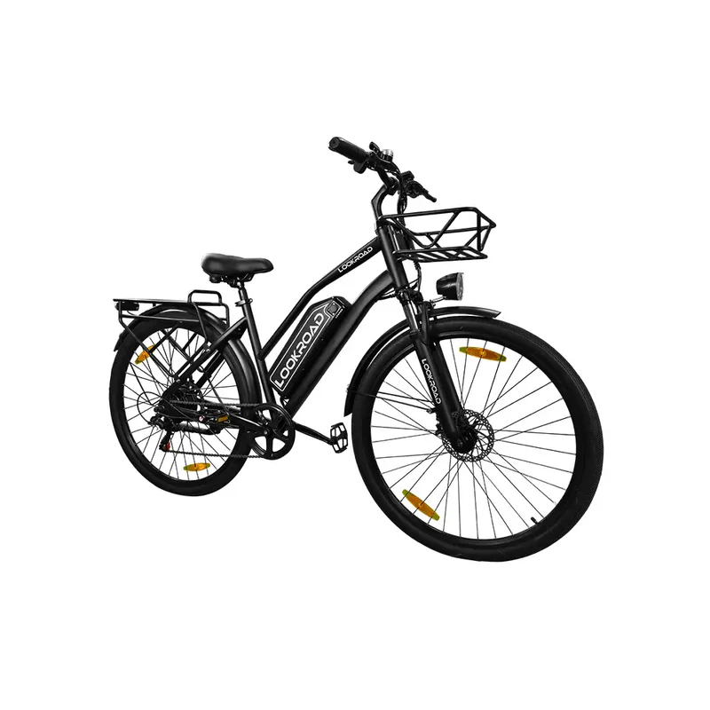LookRoad L28 Electric Bike Sleek Black Mechaniczny