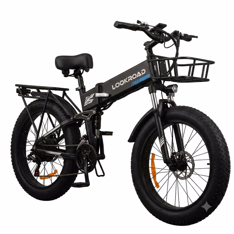 LookRoad L26 Electric Bike Sleek Black