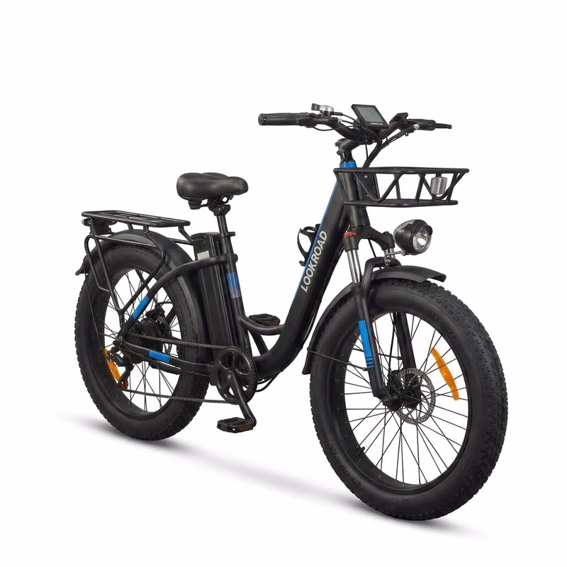 LookRoad L26 Mini Electric Bike Sleek Black